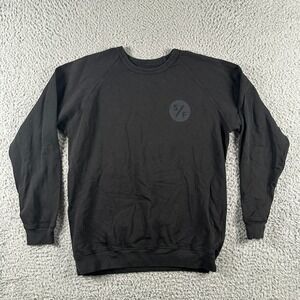 SurfRider Foundation Sweatshirt Size Small Black Double‎ Sided Logo Beach